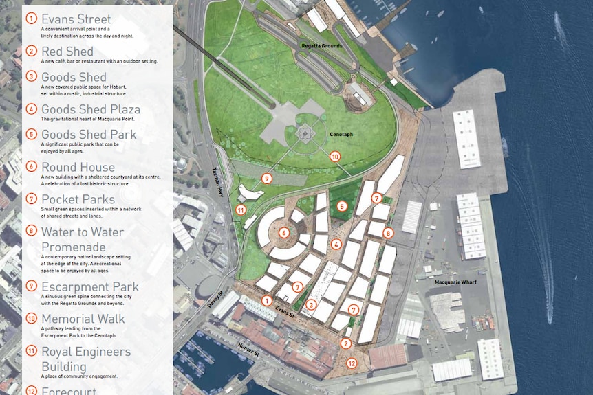 Macquarie Point master plan overview