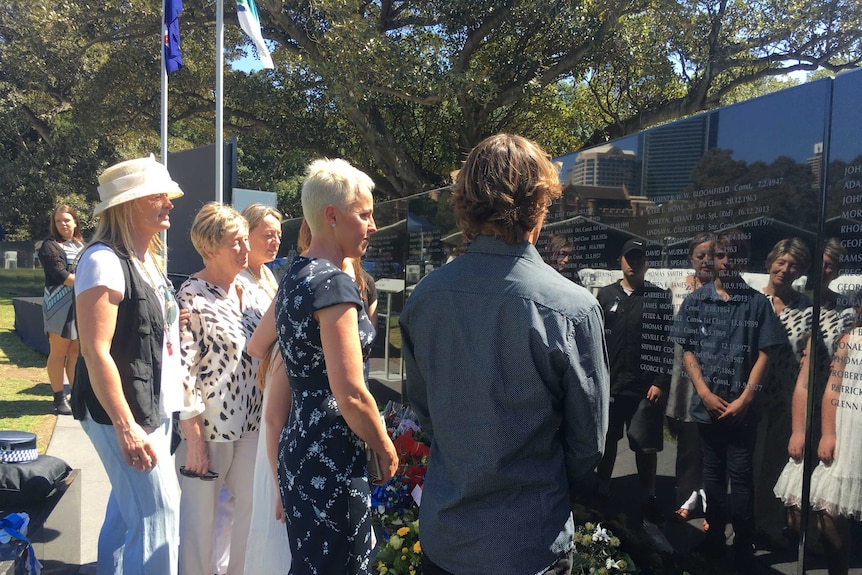 Deborah Bryant, the wife of late Detective Sergeant Ashley Bryant, said the commemoration of her husband on the NSW Police Wall of Remembrance recognised his sacrifice.