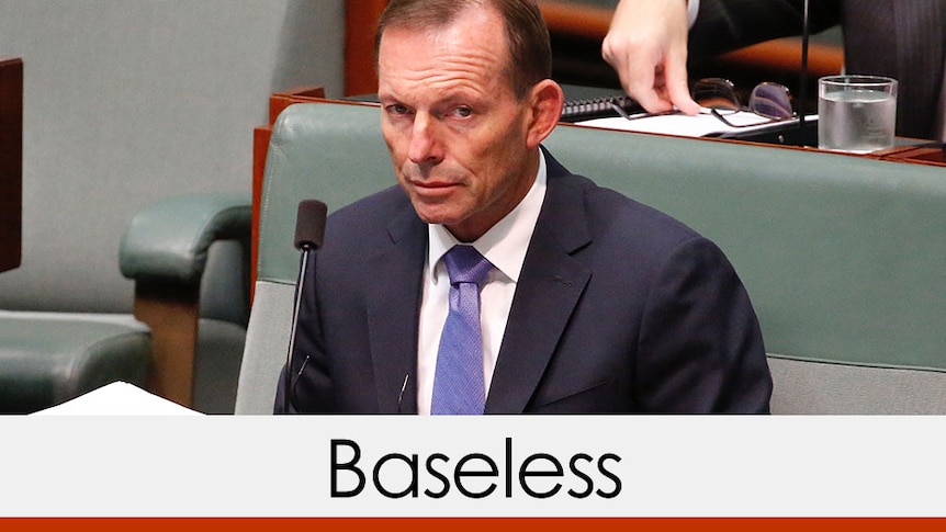 tony abbott verdict baseless red