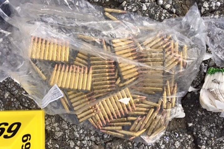 Ammunition that was also found inside the vehicle.