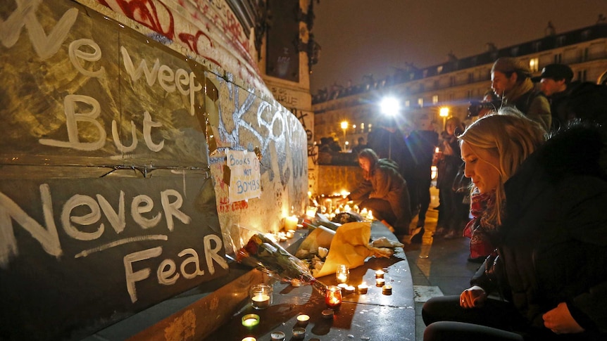 Vigil in Paris for attack victims