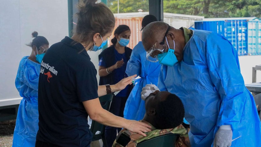 PNG health workers undergo training for COVID-19 testing