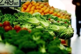 Supermarket fruit and veg
