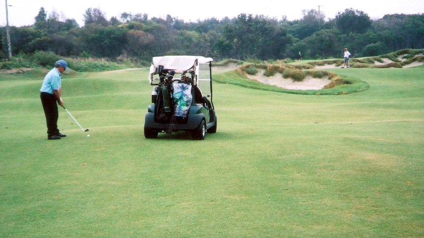 File photo of the Magenta Shores golf club's links course on the NSW Central Coast.