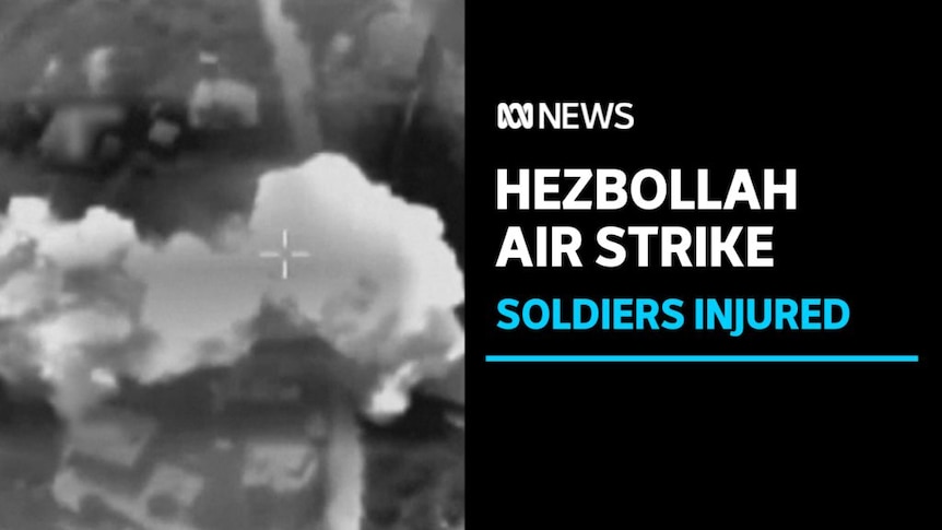 Hezbollah Air Strike, Soldiers Injured: Thermal vision of an explosion.
