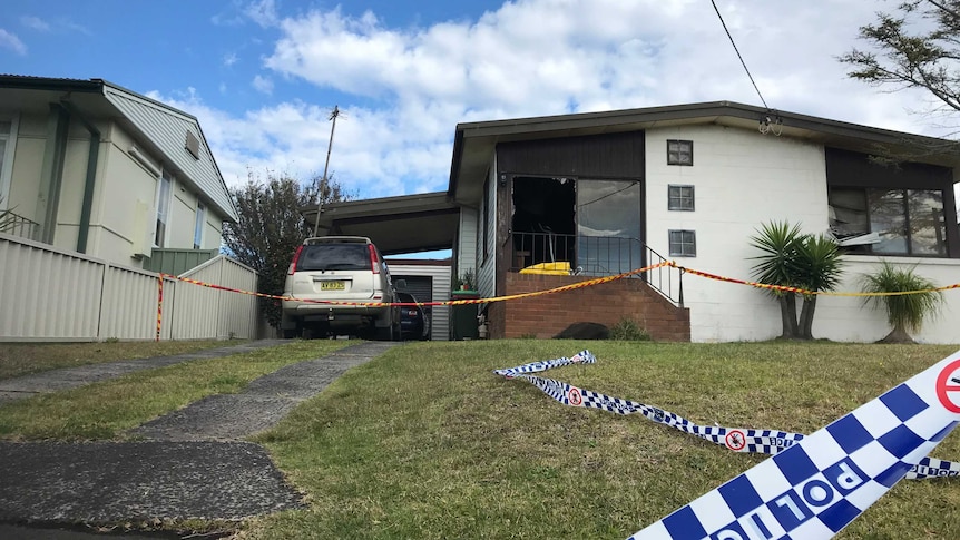 The house Madigan Boulevard, Mount Warrigal destroyed by fire