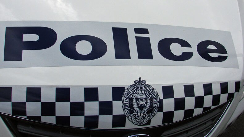 Tasmania police car bonnet