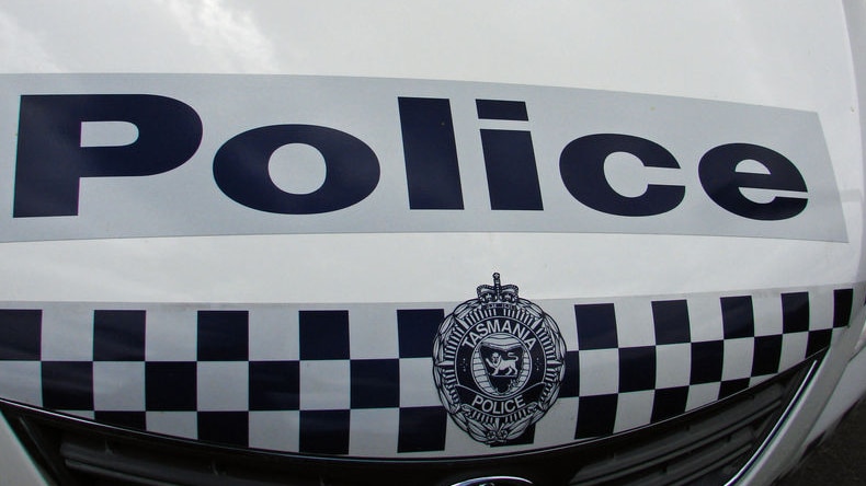 Tasmania Police car bonnet