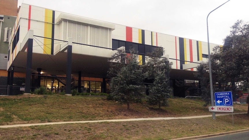 The Emergency Department building at the Canberra Hospital.