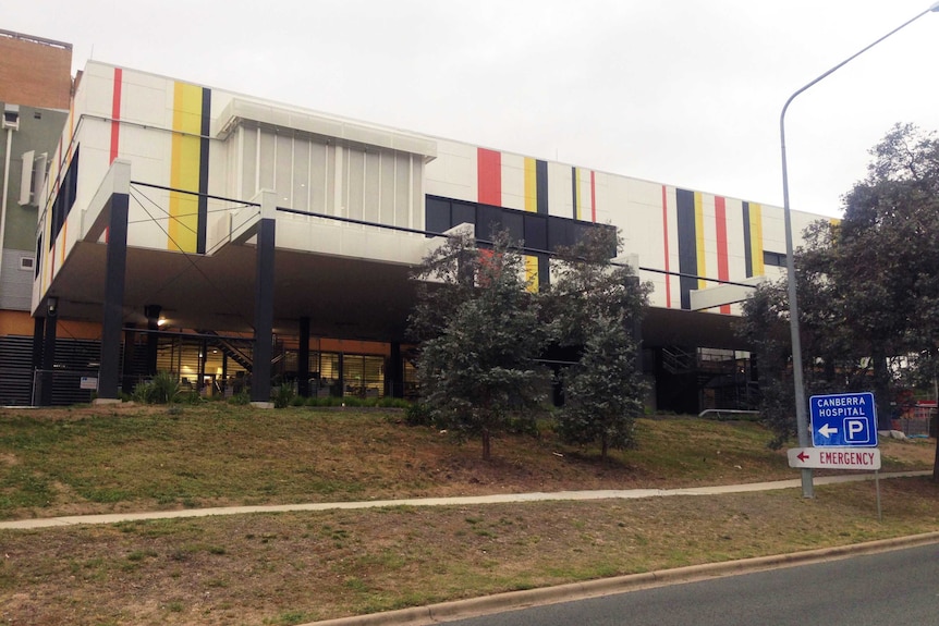 The Emergency Department building at the Canberra Hospital.