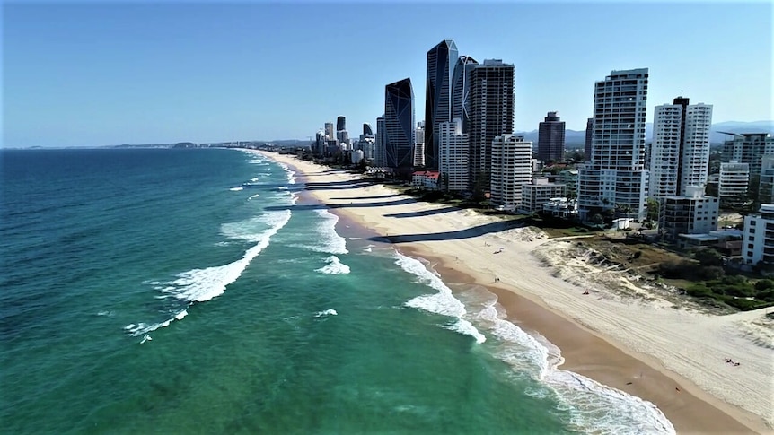 The Surfers Paradise skyline.