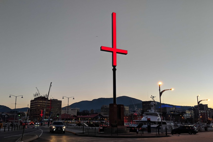 Dark Mofo cross landscape