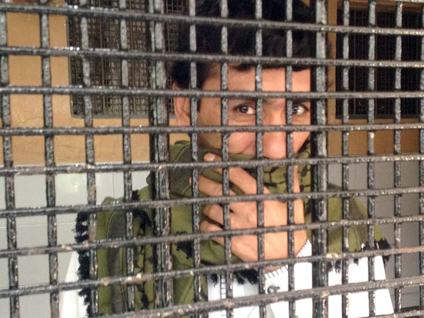 Accused people smuggler Sayed Abbas at South Jakarta Court