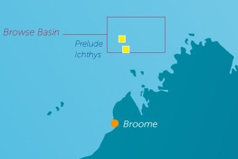 Prelude Ichthys map