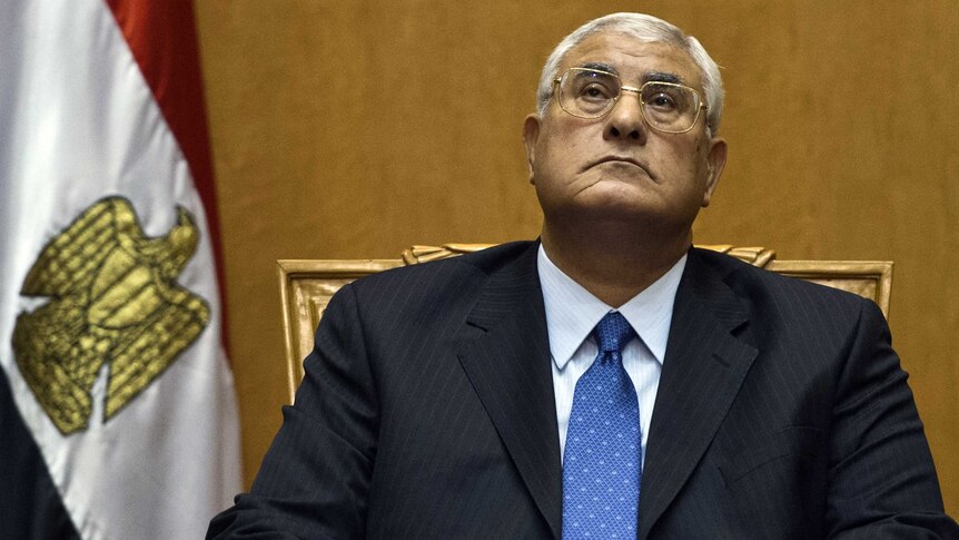 Egypt's Adly Mansour is sworn in as interim president