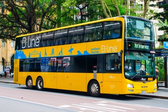 A yellow double-decker bus