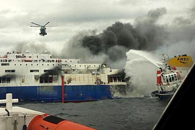 Fire on ferry