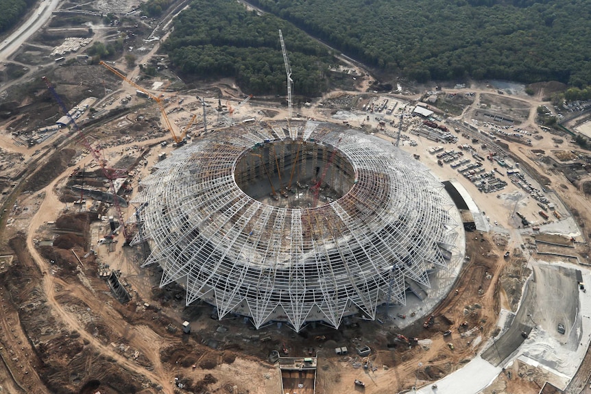 Aerial view of Samara Arena