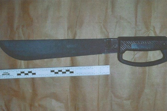 Machete used in New Year's Eve attack