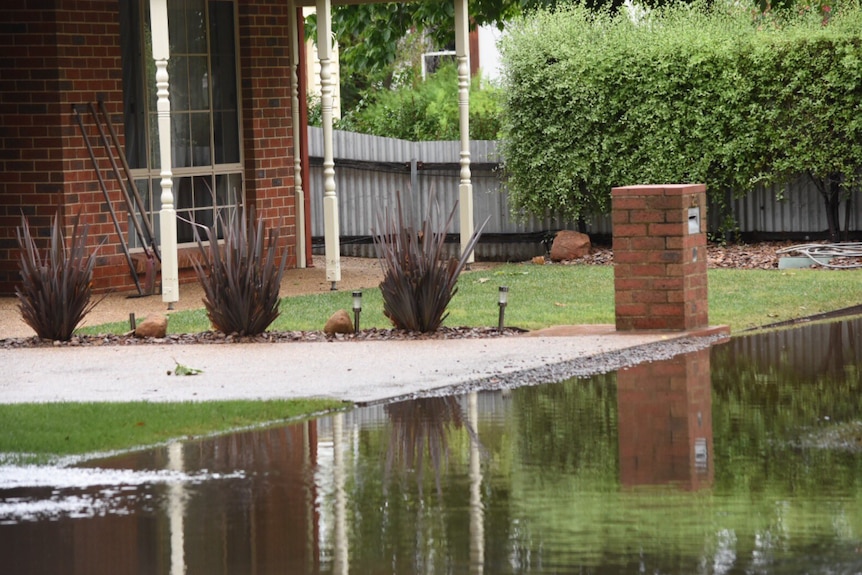 Water is creeping closer to homes in Euroa.
