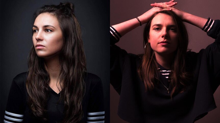 A composite image of Amy Shark and Angie McMahon