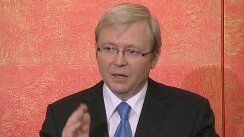 Kevin Rudd says all humankind must exert every effort for peace.