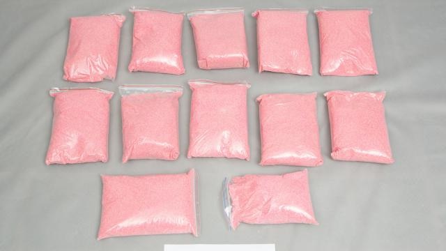 Some of the 330 kilograms of methamphetamine precursor ContacNT seized by New Zealand Police.