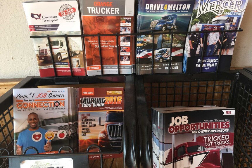 Trucker magazines advertise jobs