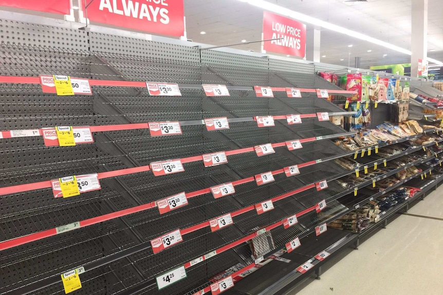No white bread left in this supermarket in Narangba