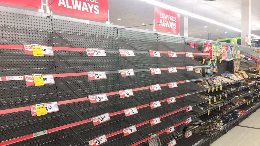 No white bread left in this supermarket in Narangba