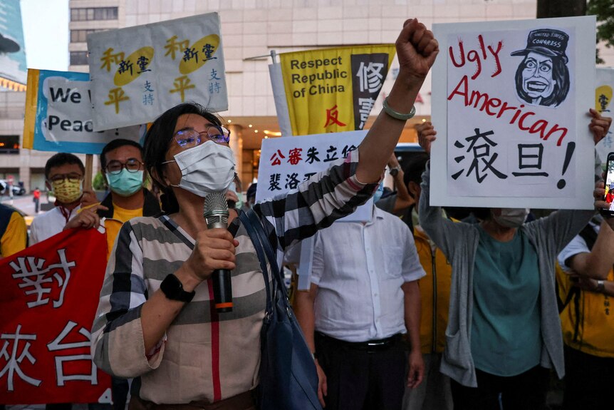 Taiwan Pelosi protest
