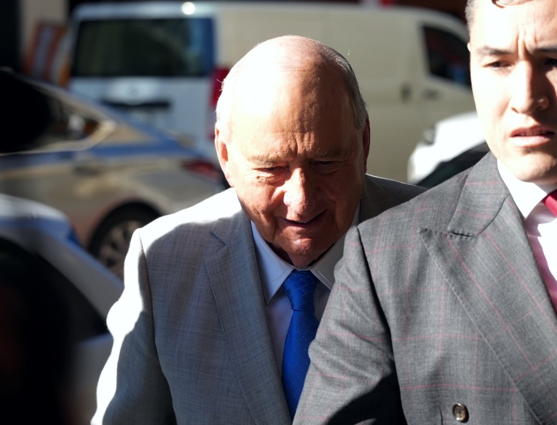 Brother of alleged Alan Jones victim only found out after arrest, court told