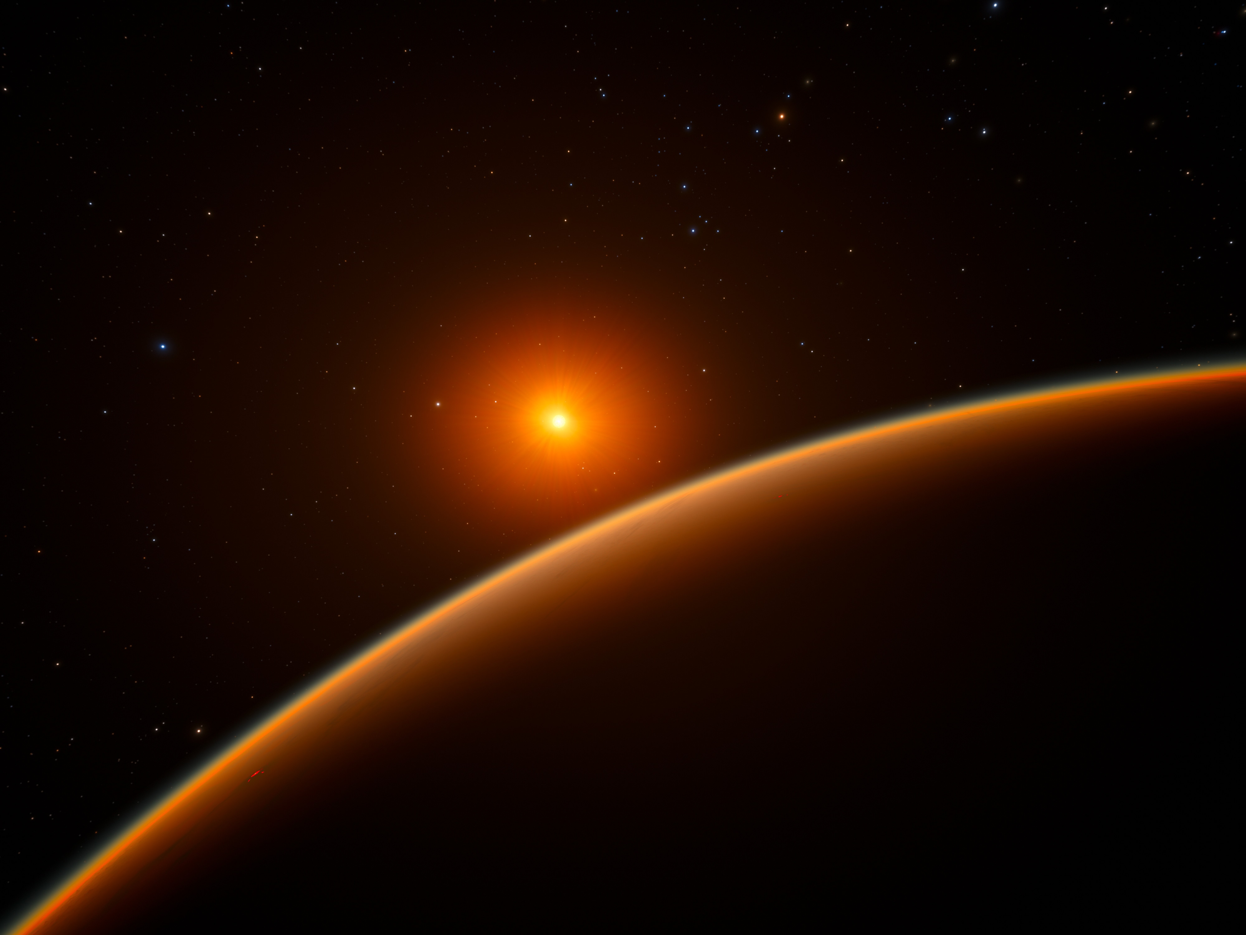 Artist's impression of planet LHS 1140 b.