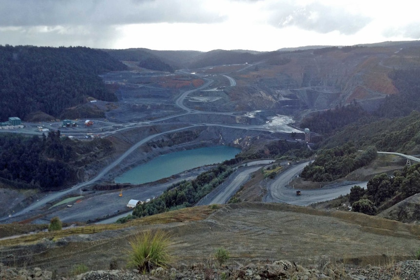 Grange Resources Savage River mine on Tasmania's west coast.