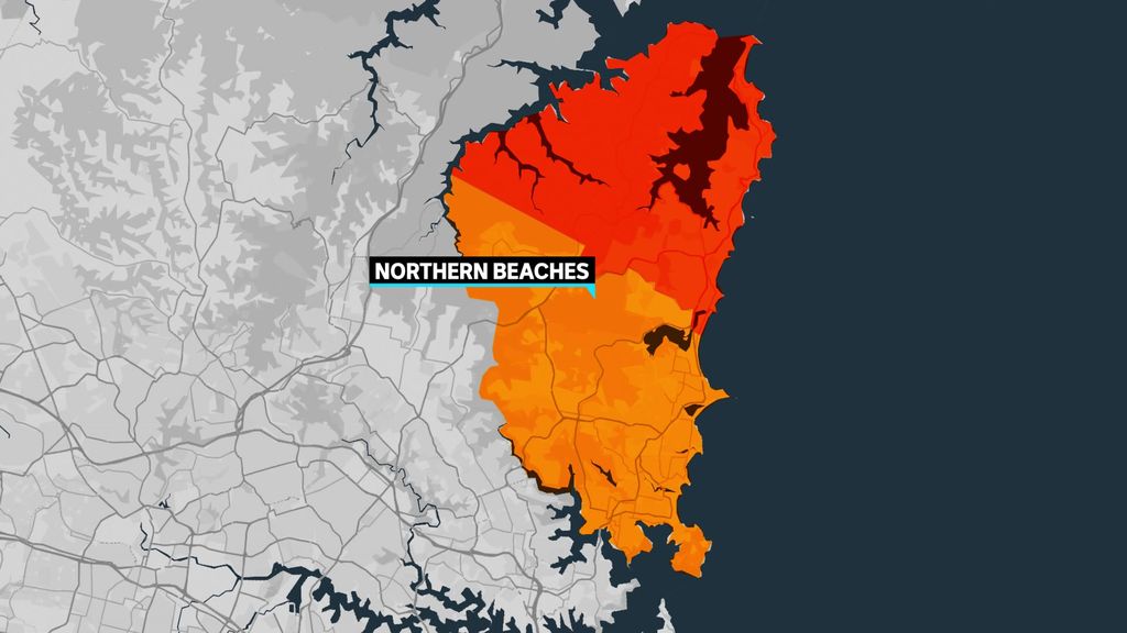 Map Shows The Northern Beaches And Greater Sydney ABC News   026d698de1eda8fc56de4cee3ce537ce