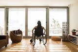 A generic images of an unidentifiable woman in a wheelchair