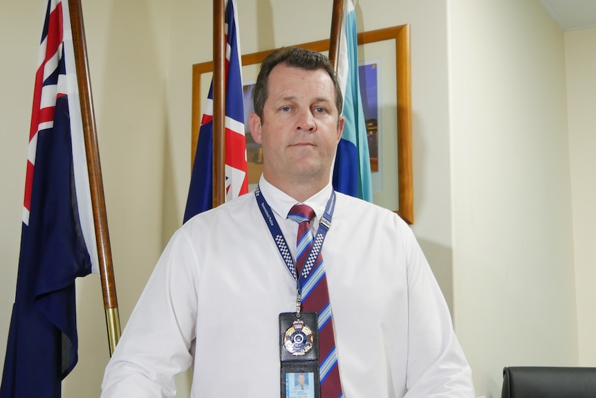 Headshot Capricornia Police District Detective Acting Inspector Luke Peachey