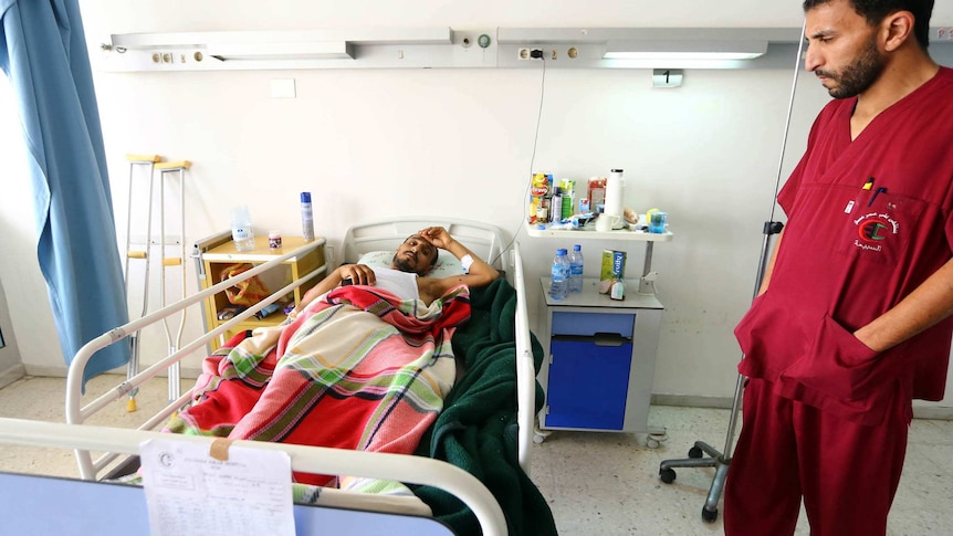 Man in Tripoli hospital
