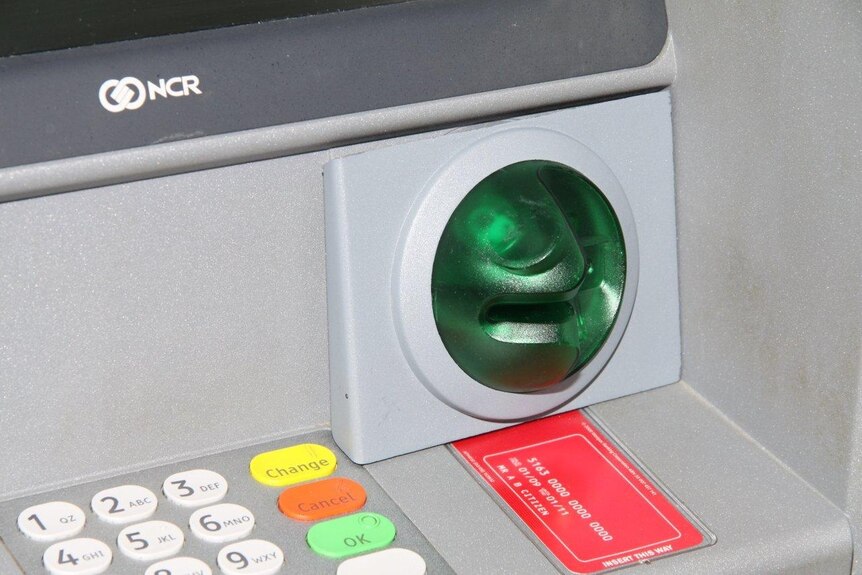 A card skimmer which was seized from a Brisbane ATM by Queensland Police.