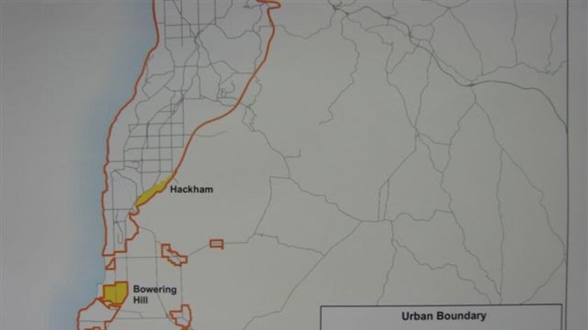 Adelaide southern urban boundary