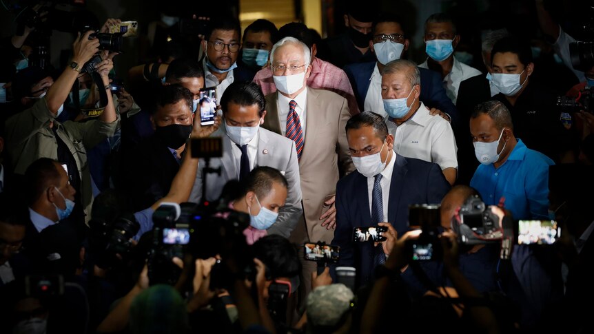 Najib Razak leaves KL court house
