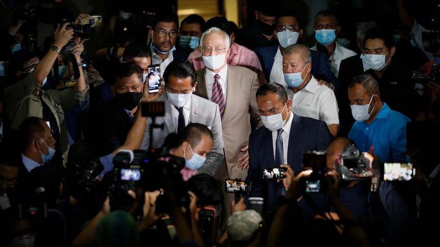 Najib Razak leaves KL court house