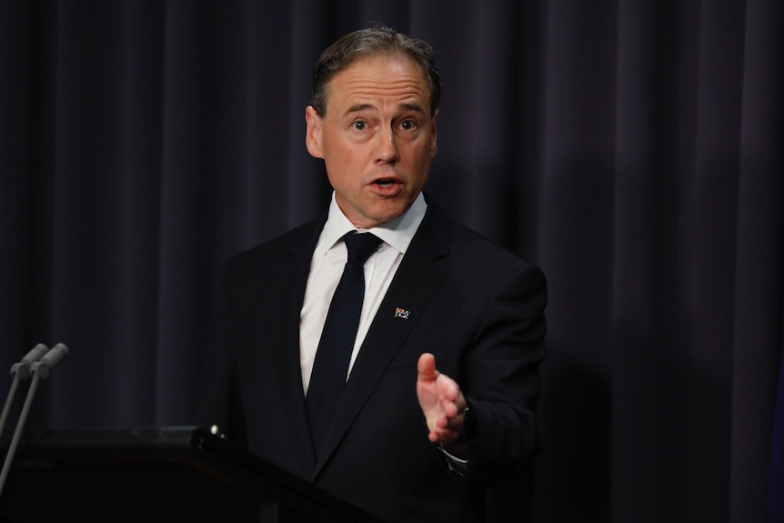 Health Minister Greg Hunt