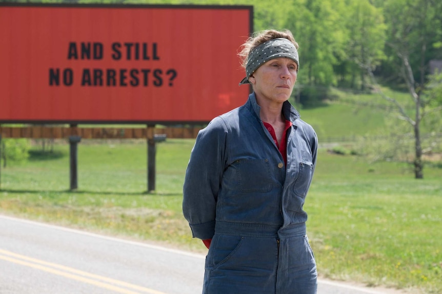 Frances McDormand in the film Three Billboards Outside Ebbing, Missouri.