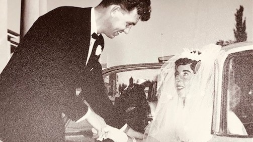 John and Helen Fitzgerald on their wedding day.