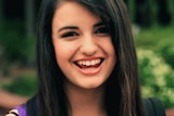 A still of Rebecca Black from the music video for Friday