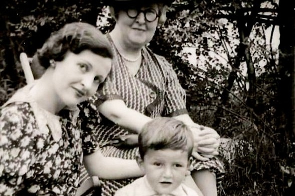 A rare photo of my uncle John, my grandmother, Josephine, and her mother, Mary Dickinson.