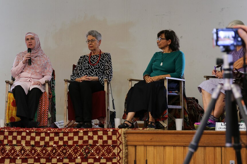 Panel of women