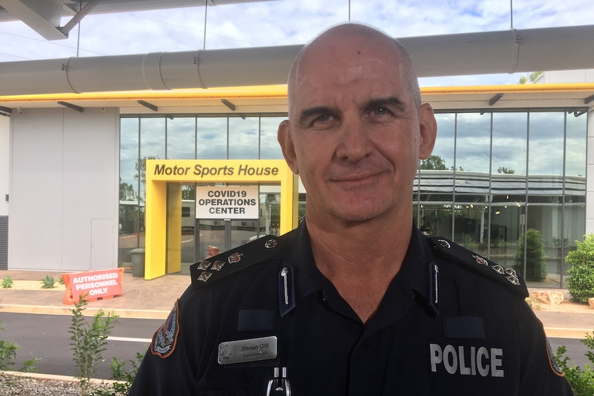 NT Police Acting Commander Shaun Gill profile shot.