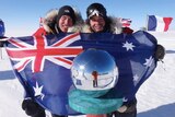 Australian adventurers Justin Jones and James Castrission on reaching the South Pole.